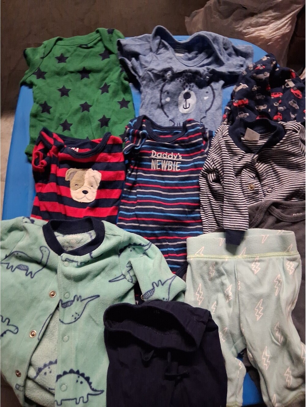 Newborn Baby Boy Clothing Lot - 10 Pcs Baby Gap Gerber In Mix H2